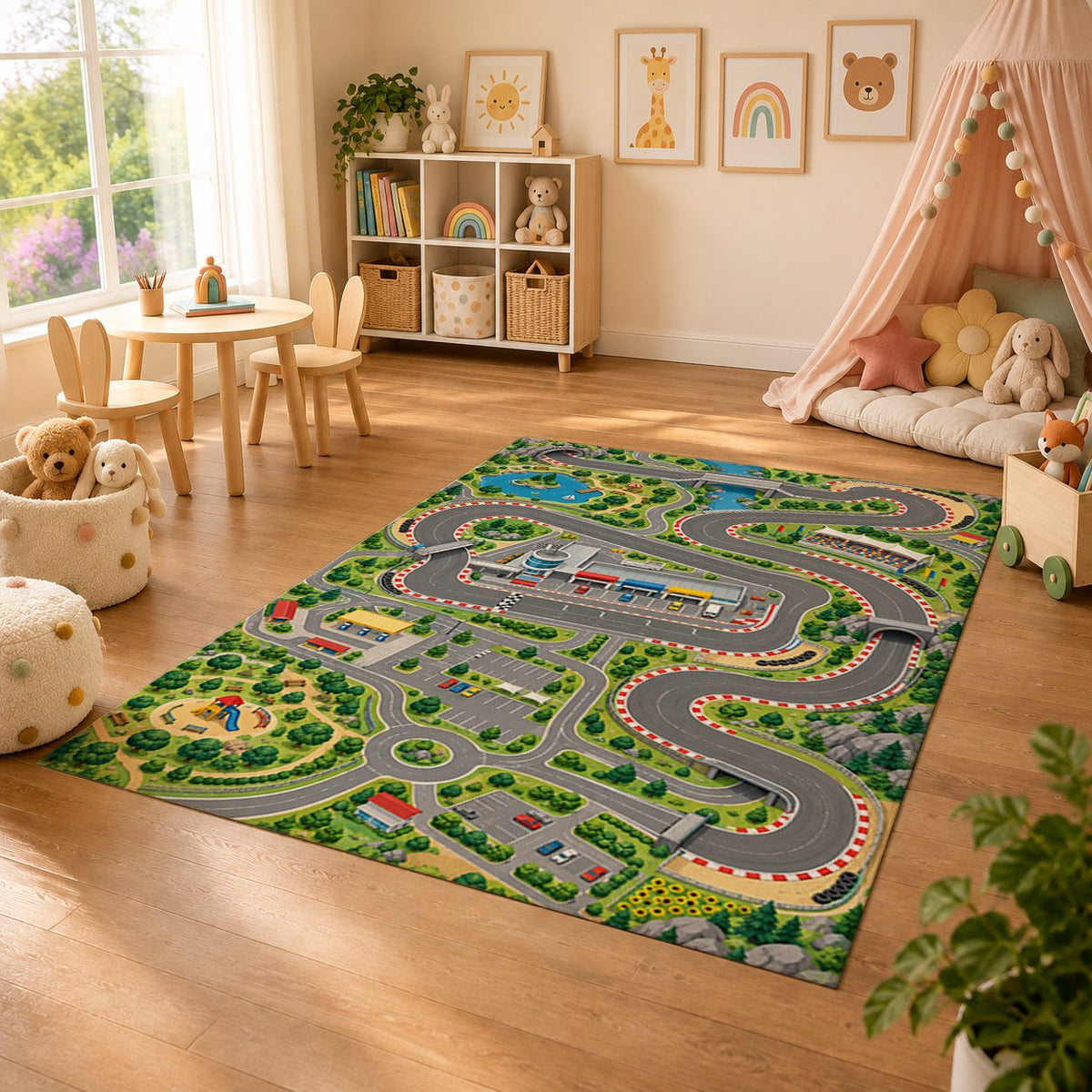 Mycity Race Play Rug lifestyle room scene