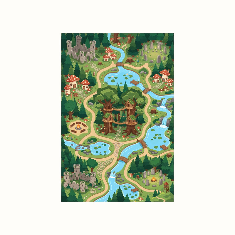 Mystic Forest Play Rug flat design