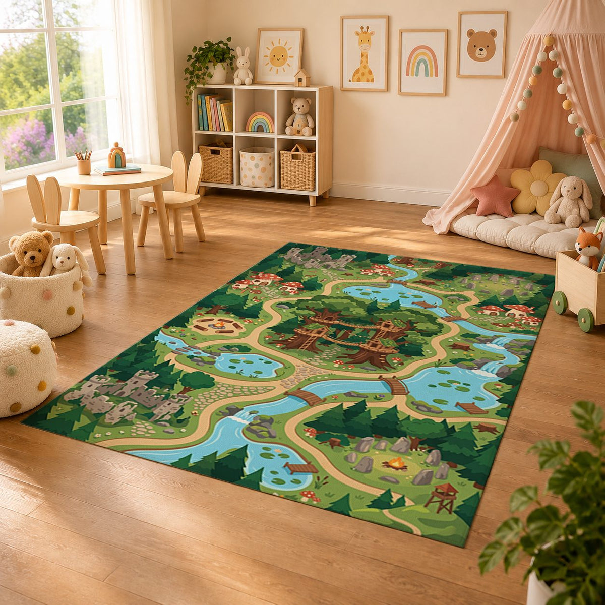 Mystic Forest Play Rug lifestyle room scene
